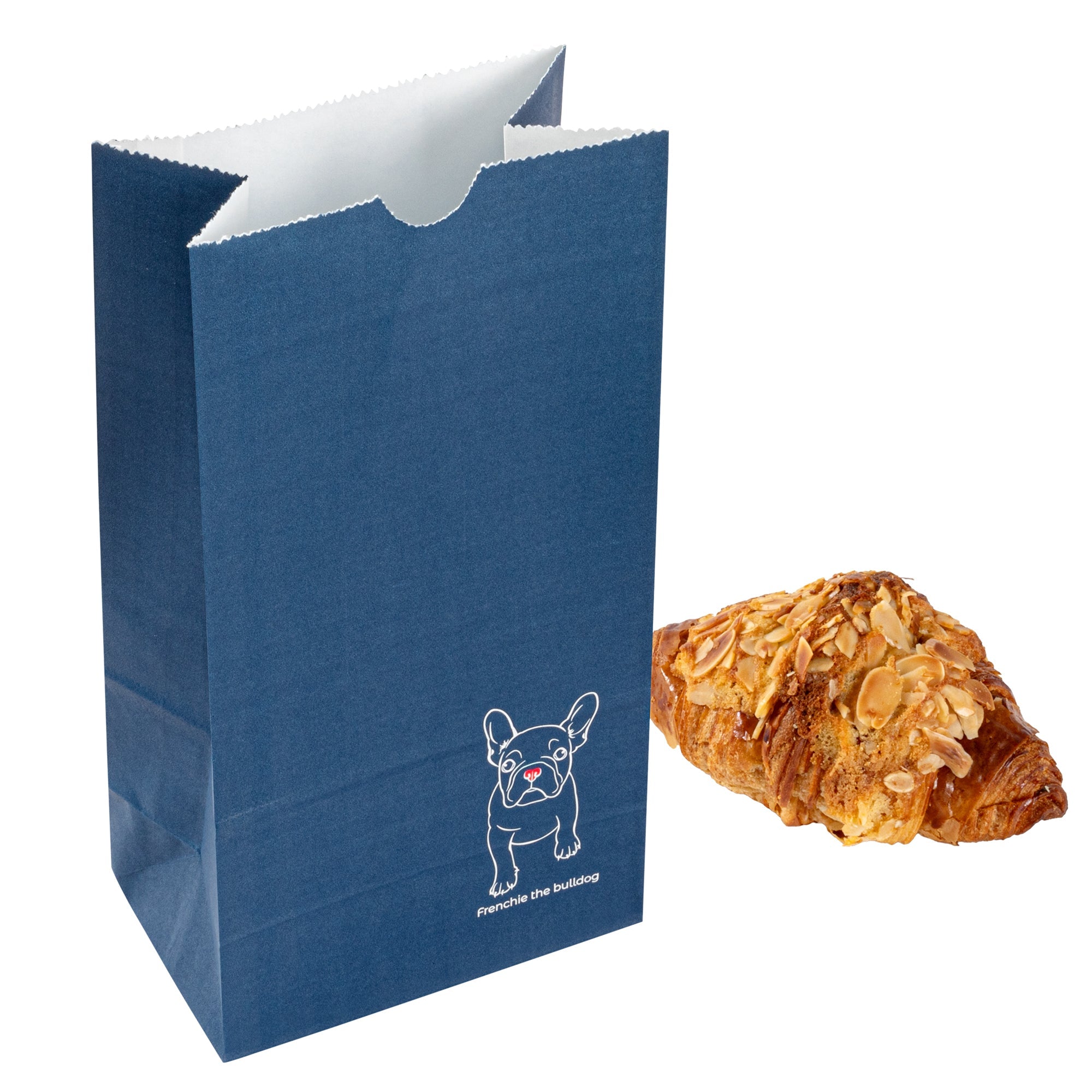 Bag Tek Frenchie Paper Bag - 4 lb - 5" x 3 1/4" x 9 1/2" - 100 count box