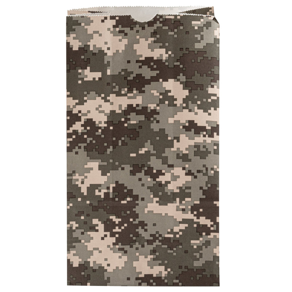Bag Tek Camouflage Paper Bag - 6 lb - 6" x 3 1/2" x 10 3/4" - 100 count box