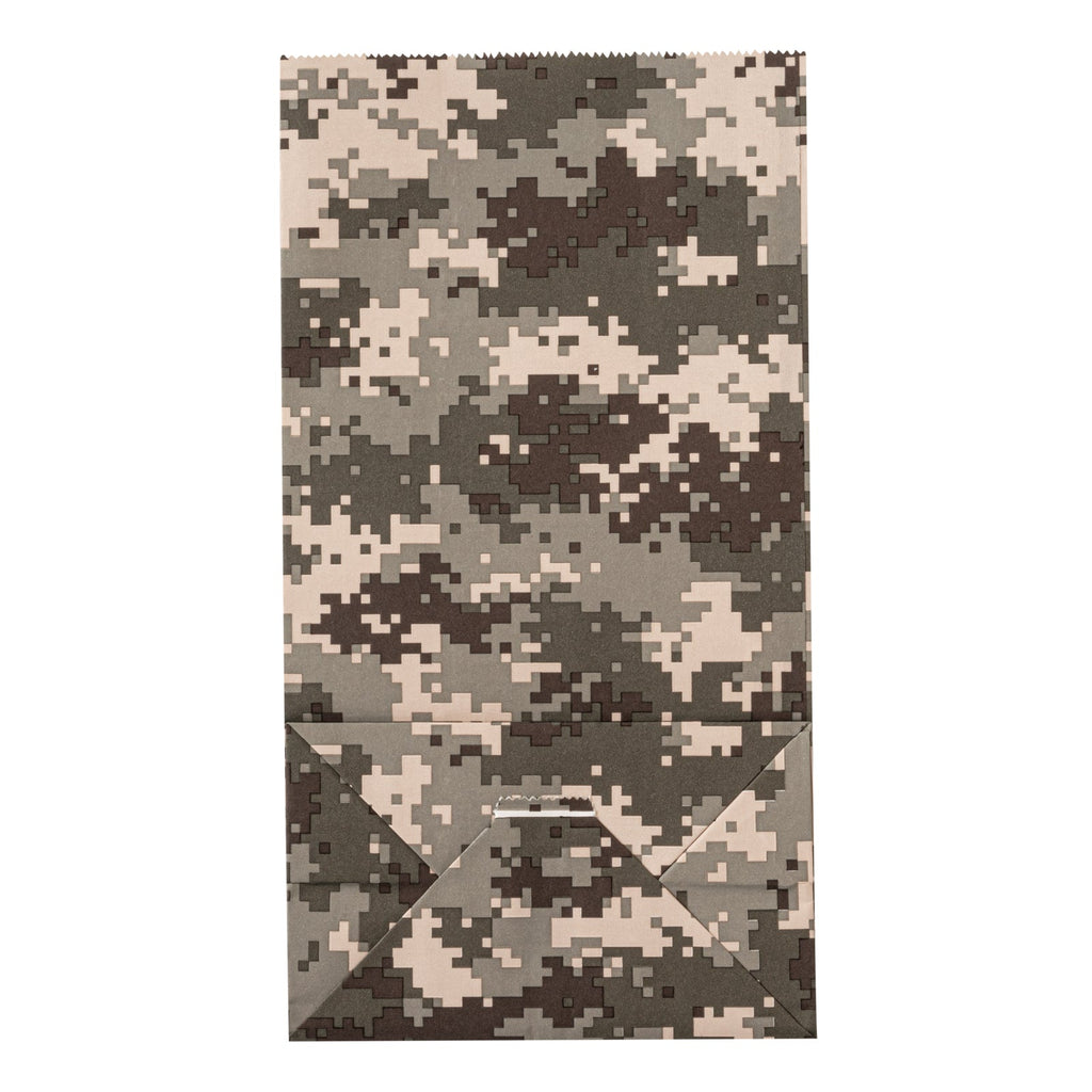 Bag Tek Camouflage Paper Bag - 6 lb - 6" x 3 1/2" x 10 3/4" - 100 count box