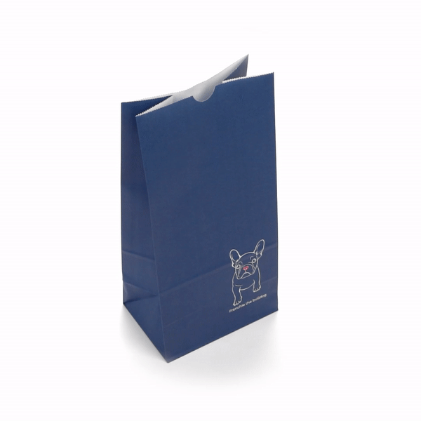 Bag Tek Frenchie Paper Bag - 8 lb - 6" x 4" x 11 3/4" - 100 count box