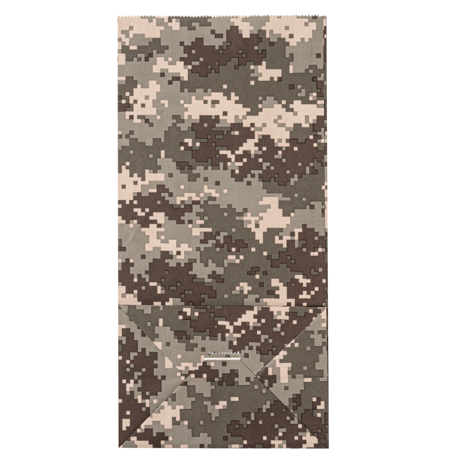 Bag Tek Camouflage Paper Bag - 8 lb - 6" x 4" x 11 3/4" - 100 count box