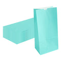 Bag Tek Turquoise Paper Bag - 8 lb - 6" x 4" x 11 3/4" - 100 count box