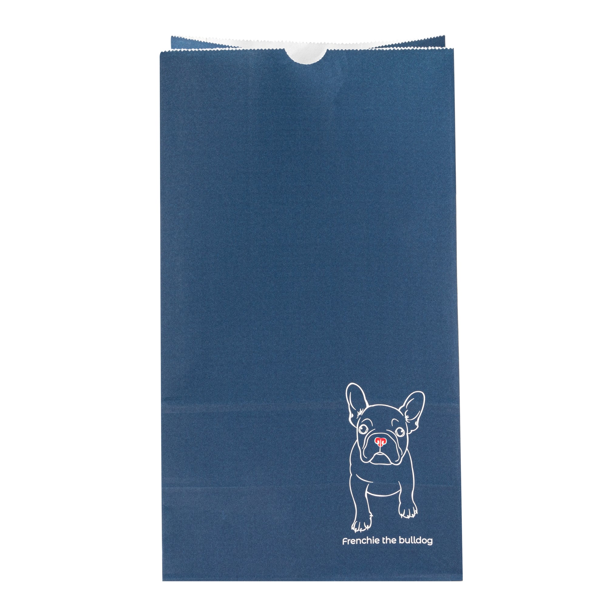 Bag Tek Frenchie Paper Bag - 12 lb - 7" x 4 1/4" x 12 1/2" - 100 count box