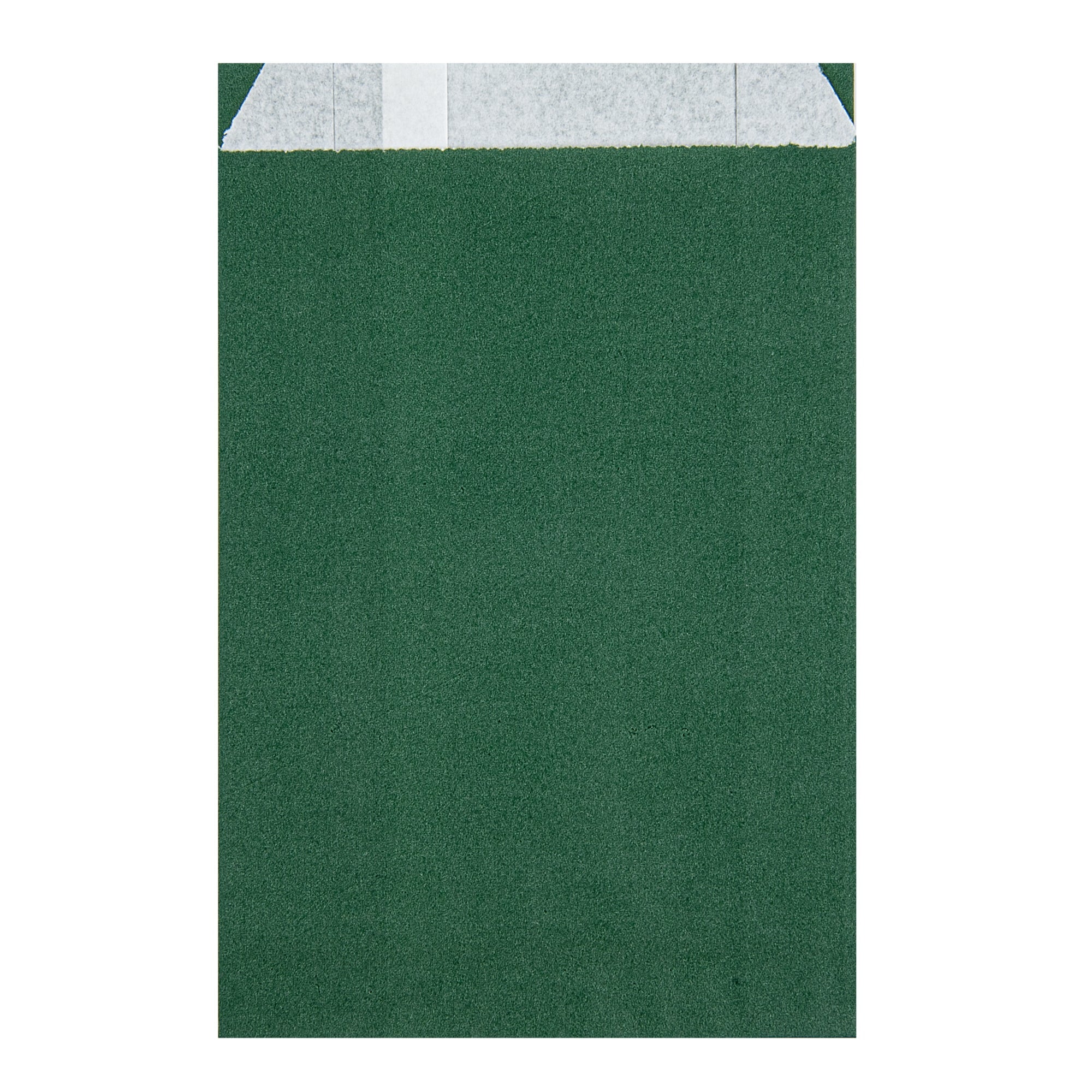 Bag Tek Forest Green Paper French Fry / Snack Bag - 4 1/4" x 1 1/2" x 6 1/4" - 100 count box