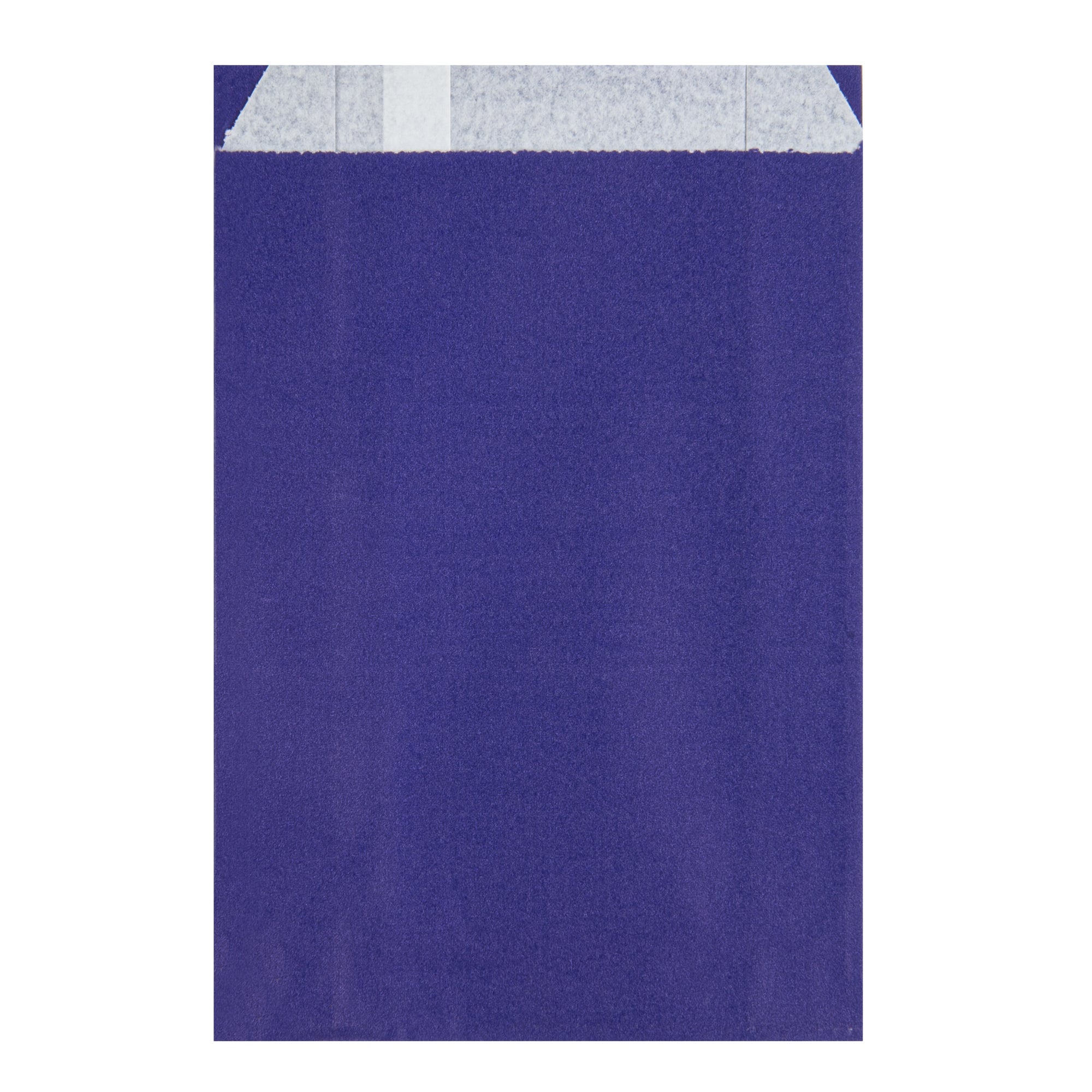 Bag Tek Purple Paper French Fry / Snack Bag - 4 1/4" x 1 1/2" x 6 1/4" - 100 count box