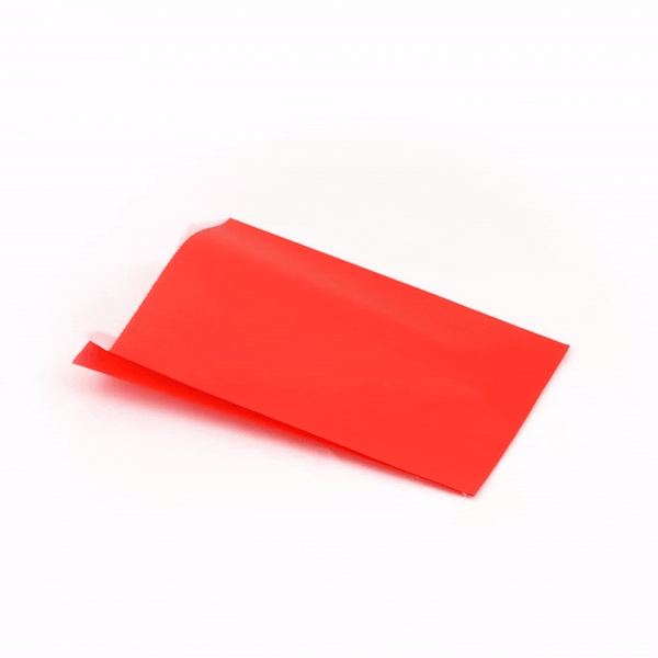 Bag Tek Red Paper French Fry / Snack Bag - 4 1/4" x 1 1/2" x 6 1/4" - 100 count box