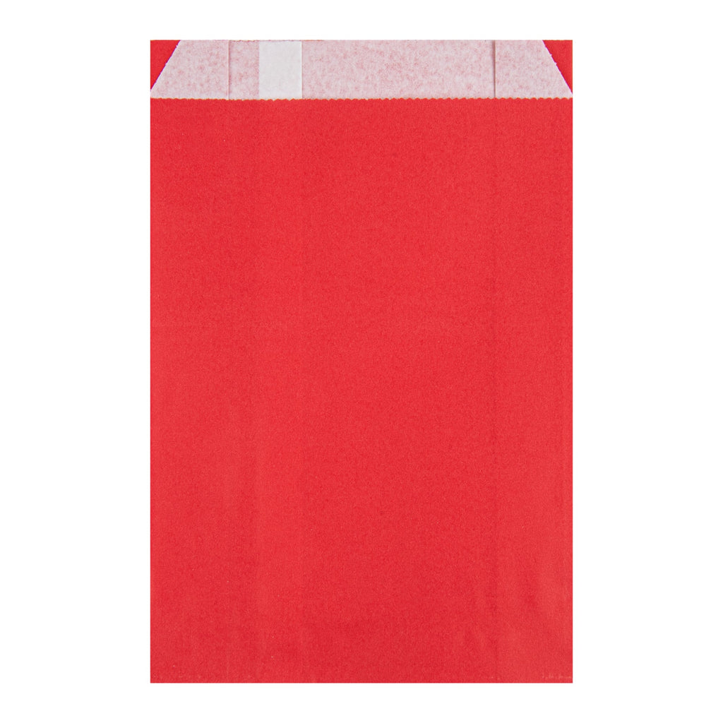 Bag Tek Red Paper French Fry / Snack Bag - 4 1/4" x 1 1/2" x 6 1/4" - 100 count box