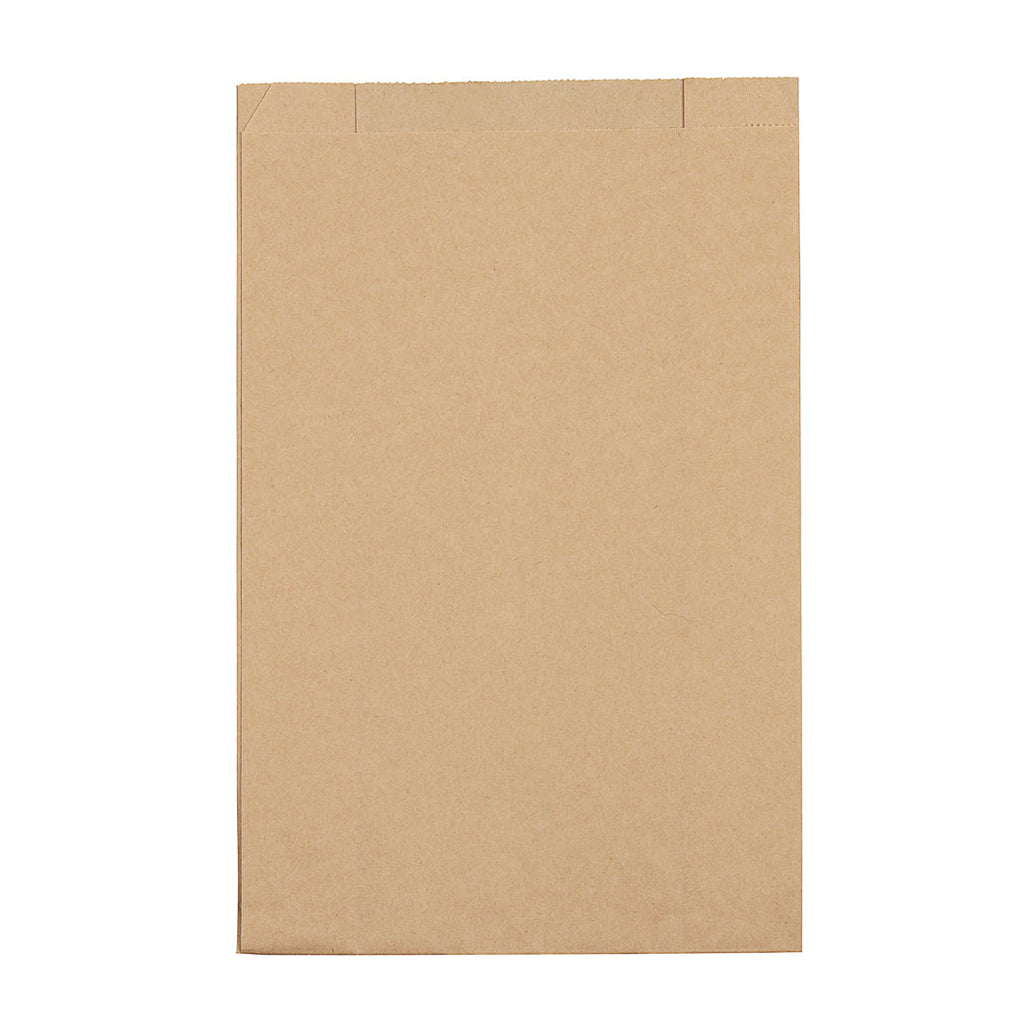 Bag Tek Kraft Paper French Fry / Snack Bag - 7" x 3" x 11" - 100 count box