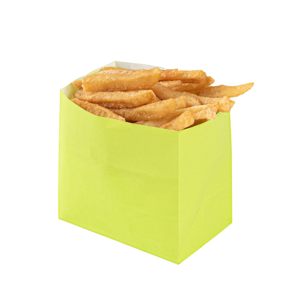 Bag Tek Eco Green Paper Small Snack Bag - 3 3/4" x 2 1/4" x 3 3/4" - 100 count box