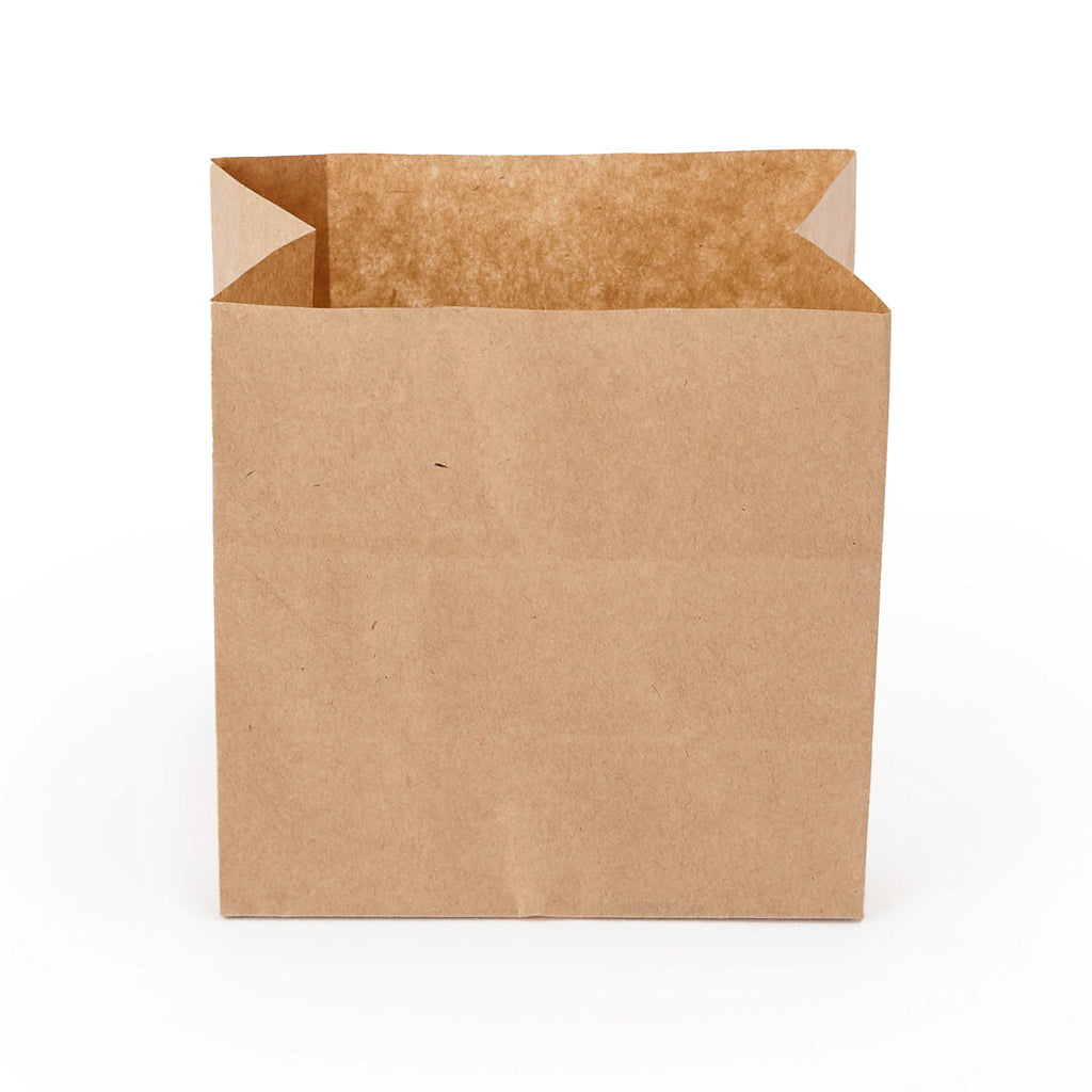 Bag Tek Kraft Paper Small Snack Bag - 4" x 2 1/4" x 3 3/4" - 100 count box
