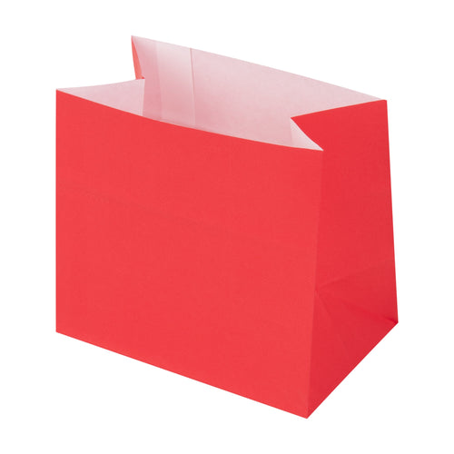 Bag Tek Red Paper Small Snack Bag - 3 3/4" x 2 1/4" x 3 3/4" - 100 count box