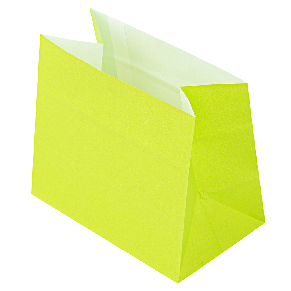 Bag Tek Eco Green Paper Large Snack Bag - 4 1/4" x 2 1/2" x 3 3/4" - 100 count box