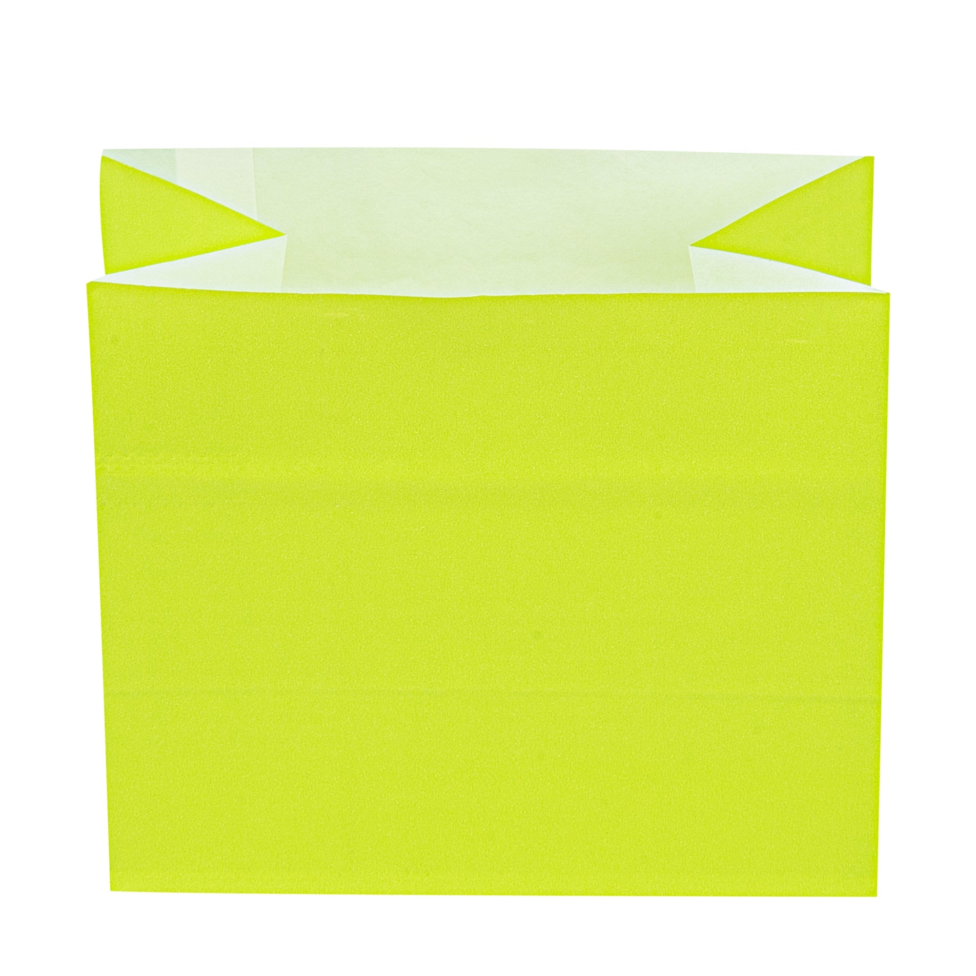 Bag Tek Eco Green Paper Large Snack Bag - 4 1/4" x 2 1/2" x 3 3/4" - 100 count box