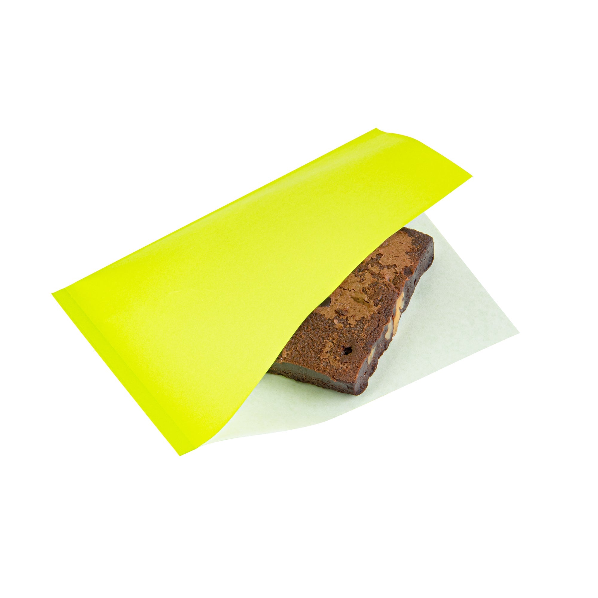 Bag Tek Eco Green Paper Small Double Open Bag - Greaseproof - 6 1/4" x 4 3/4" - 100 count box