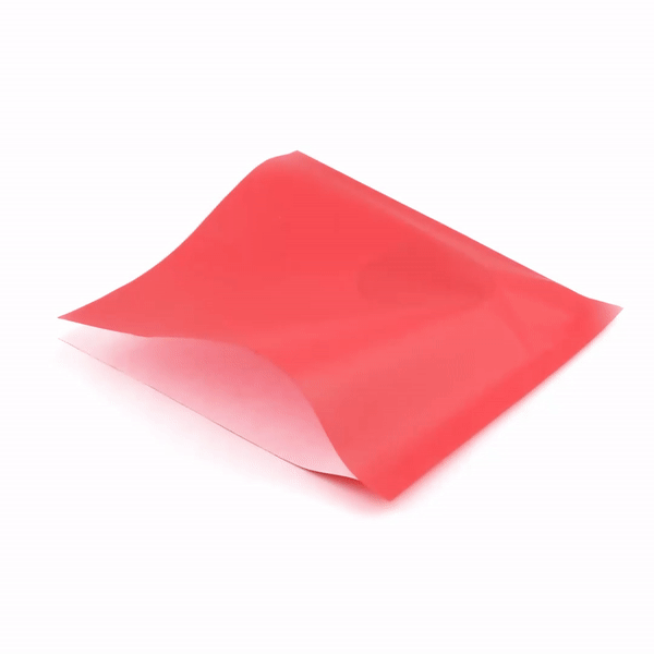 Bag Tek Red Paper Large Double Open Bag - Greaseproof - 10" x 9" - 100 count