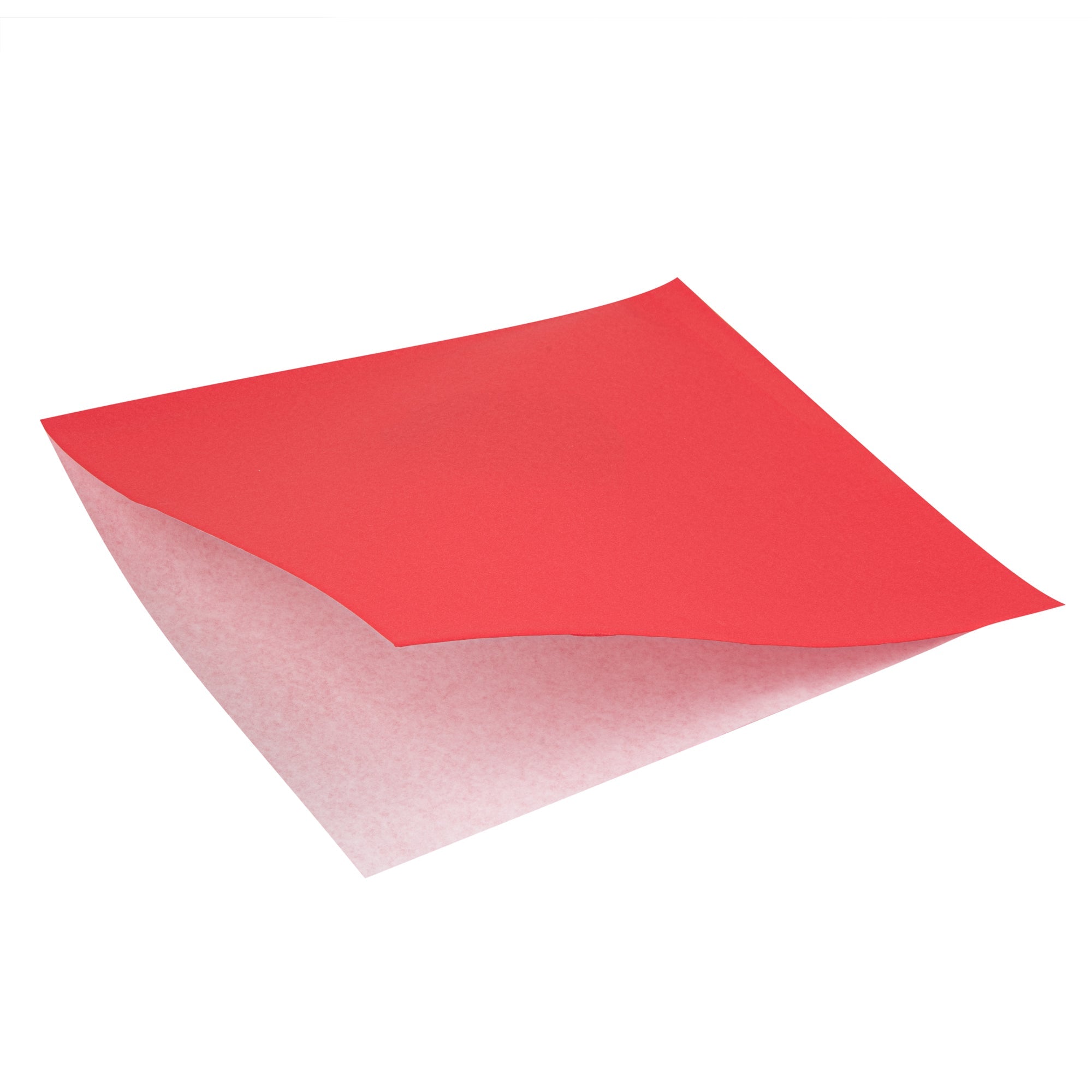 Bag Tek Red Paper Large Double Open Bag - Greaseproof - 10" x 9" - 100 count