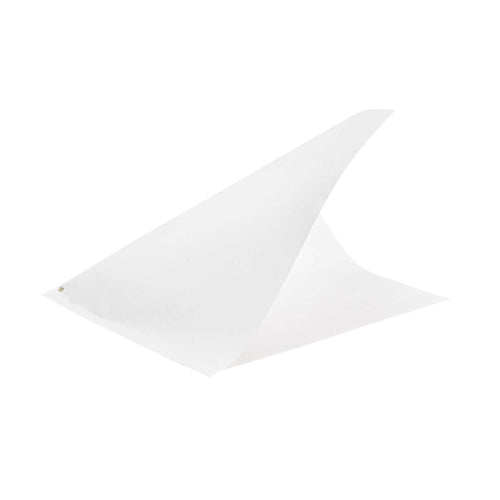 Bag Tek White Paper Large Double Open Bag - Greaseproof - 10" x 9" - 100 count box