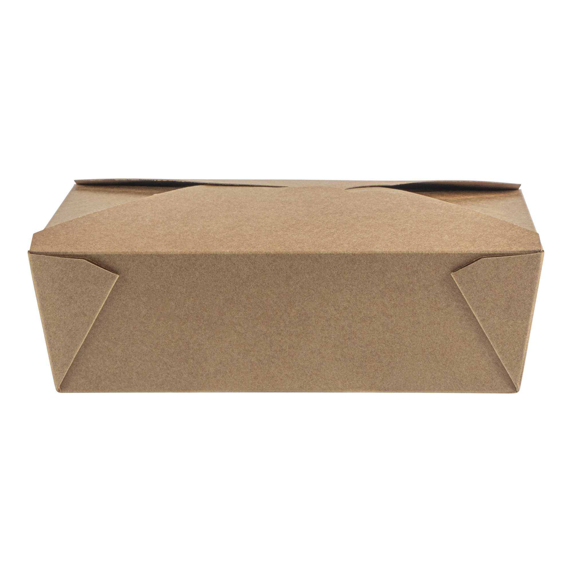 Bio Tek 71 oz Rectangle Kraft Paper Microwavable #3 Bio Box Take Out Container - 8 1/2" x 6 1/4" x 2 1/2" - 50 count box