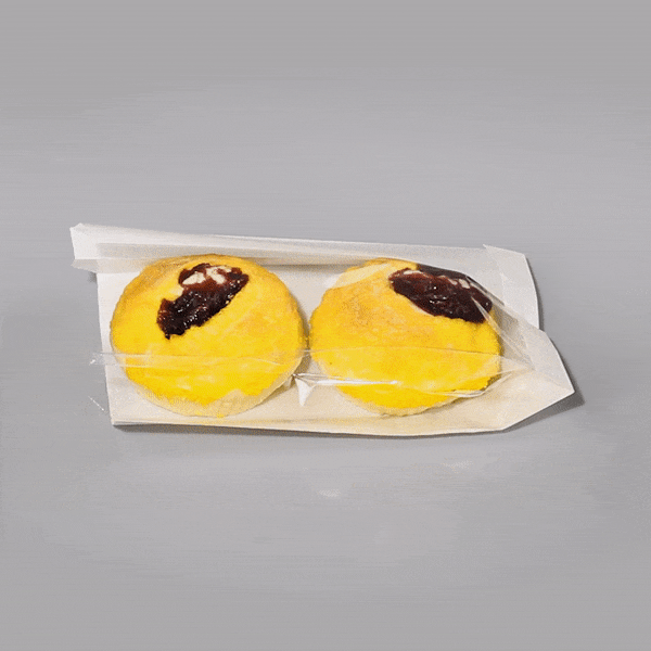 Bag Tek White Paper Medium Bread Bag - with Side Window - 6" x 2 1/2" x 10" - 100 count box