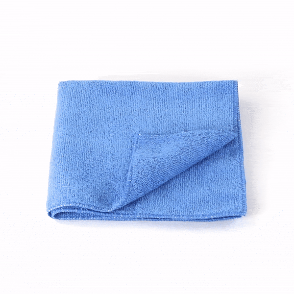 Clean Tek Professional Blue Microfiber Cleaning Cloth - 16" x 16" - 10 count box