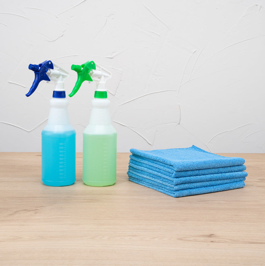 Clean Tek Professional Blue Microfiber Cleaning Cloth - 16" x 16" - 10 count box