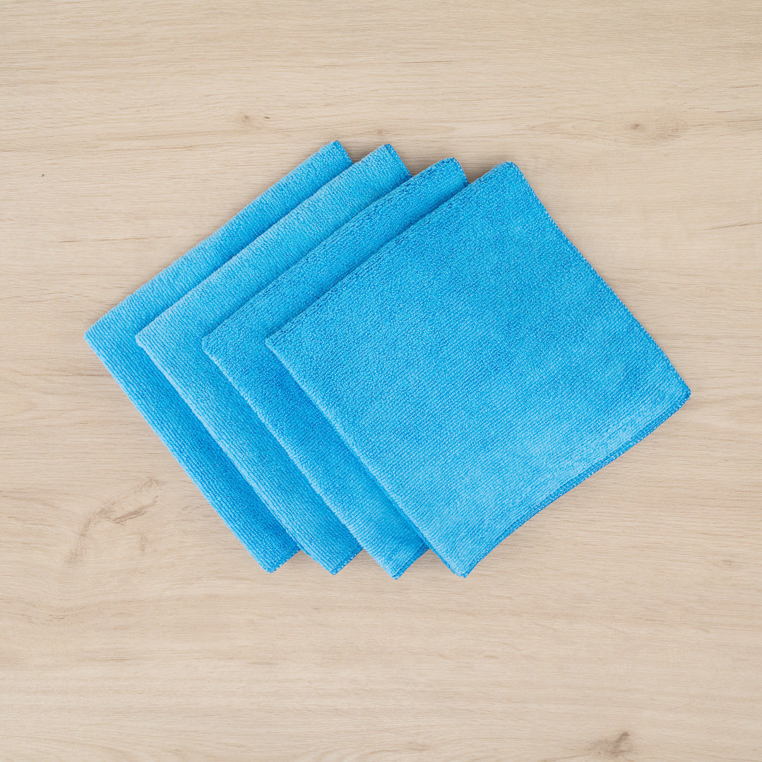 Clean Tek Professional Blue Microfiber Cleaning Cloth - 16" x 16" - 100 count box