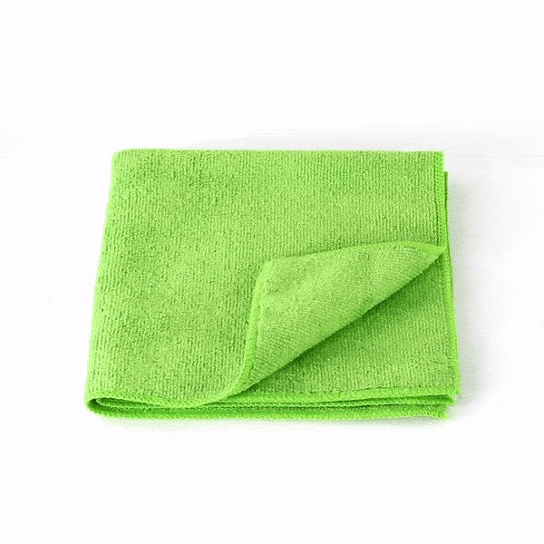 Clean Tek Professional Green Microfiber Cleaning Cloth - 16" x 16" - 10 count box