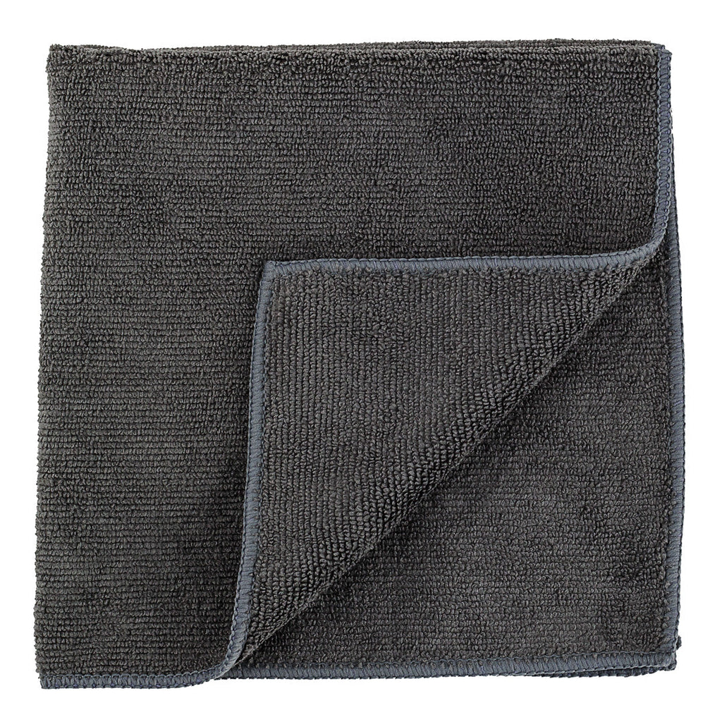 Clean Tek Professional Gray Microfiber Cleaning Cloth - 16" x 16" - 10 count box