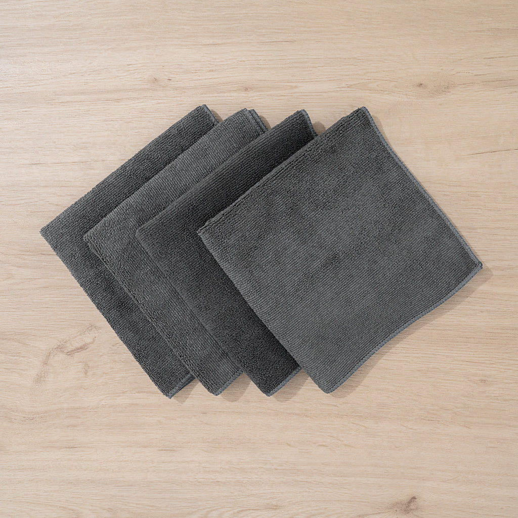 Clean Tek Professional Gray Microfiber Cleaning Cloth - 16" x 16" - 100 count box