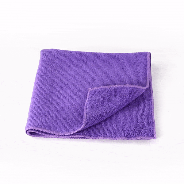 Clean Tek Professional Purple Microfiber Cleaning Cloth - 16" x 16" - 10 count box