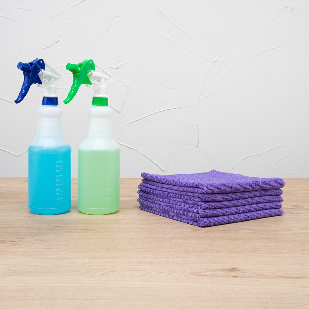 Clean Tek Professional Purple Microfiber Cleaning Cloth - 16" x 16" - 10 count box