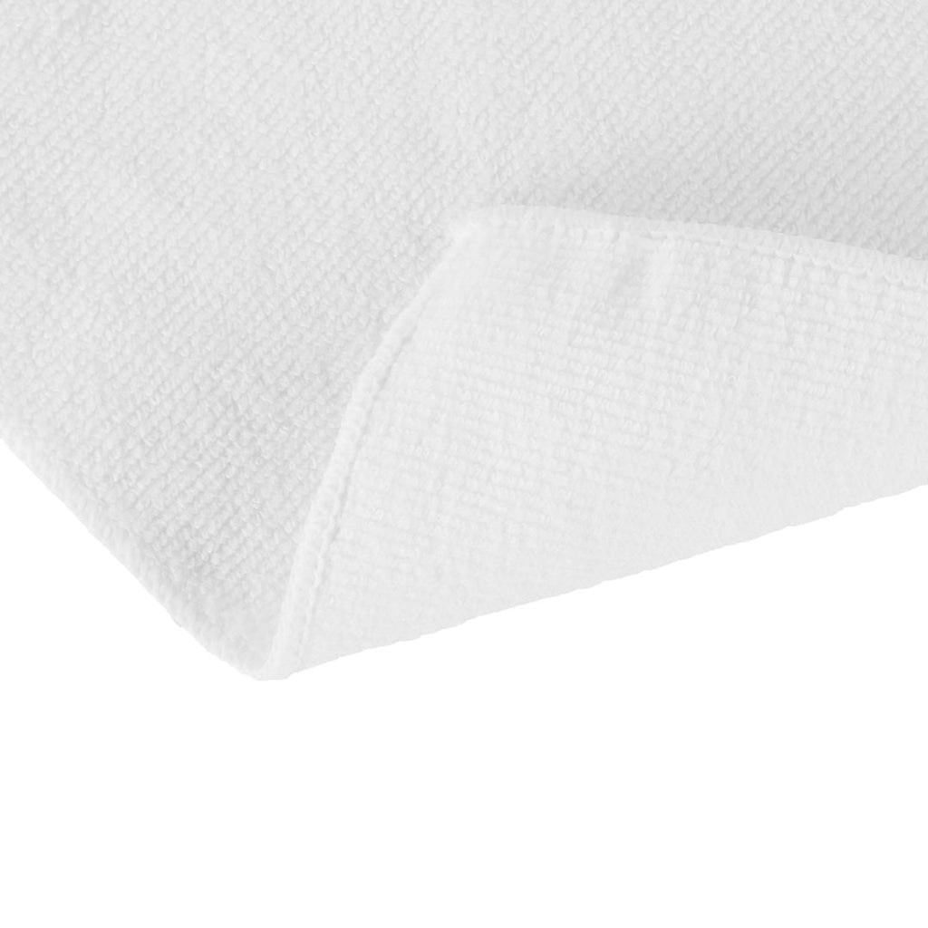 Clean Tek Professional White Microfiber Cleaning Cloth - 16" x 16" - 100 count box