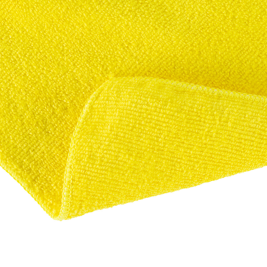Clean Tek Professional Yellow Microfiber Cleaning Cloth - 16" x 16" - 100 count box