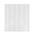 Label Tek Plastic Detox Cleanse Label - Clear with White Font, Water-Resistant - 2" x 1" - 100 count box