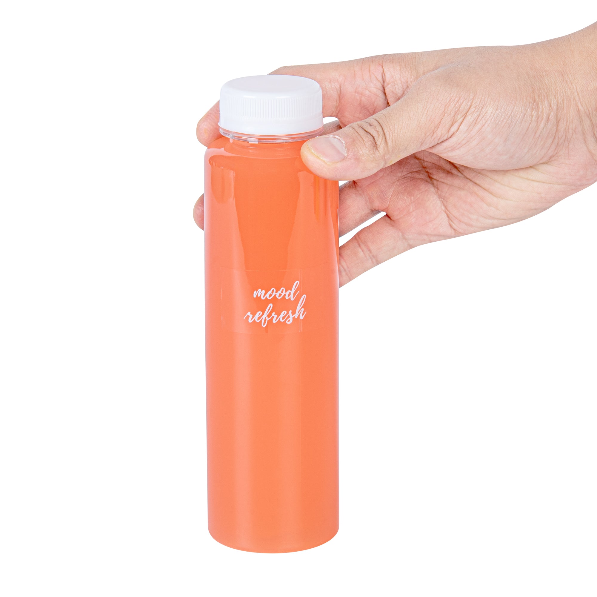 Label Tek Plastic Mood Refresh Label - Clear with White Font, Water-Resistant - 2" x 1" - 100 count box