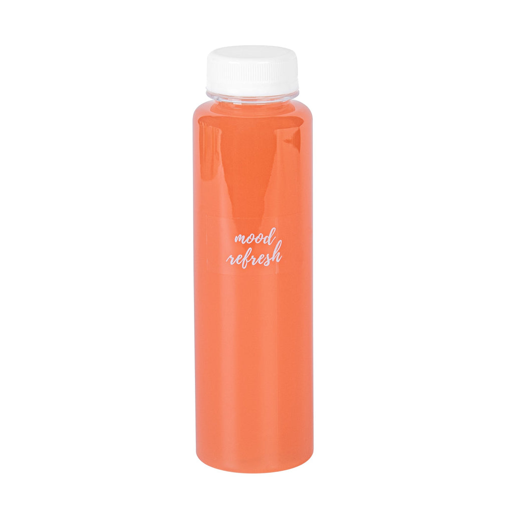 Label Tek Plastic Mood Refresh Label - Clear with White Font, Water-Resistant - 2" x 1" - 100 count box
