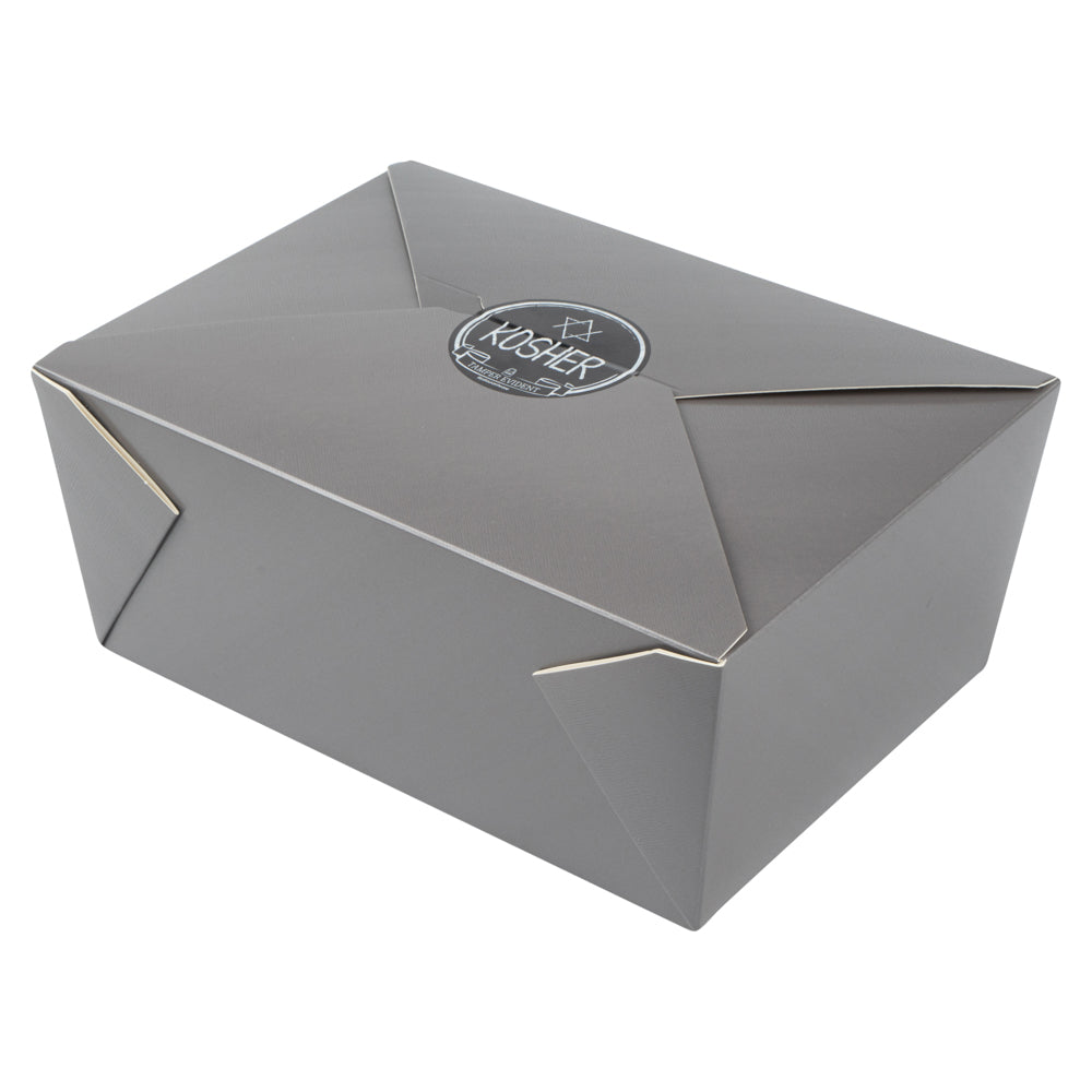 Label Tek Plastic Kosher Label - Black with White Font, Tamper-Evident - 2" x 2" - 500 count box