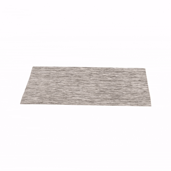 Sovereign Rectangle Light Brown Vinyl Woven Placemat - 16" x 12" - 6 count box