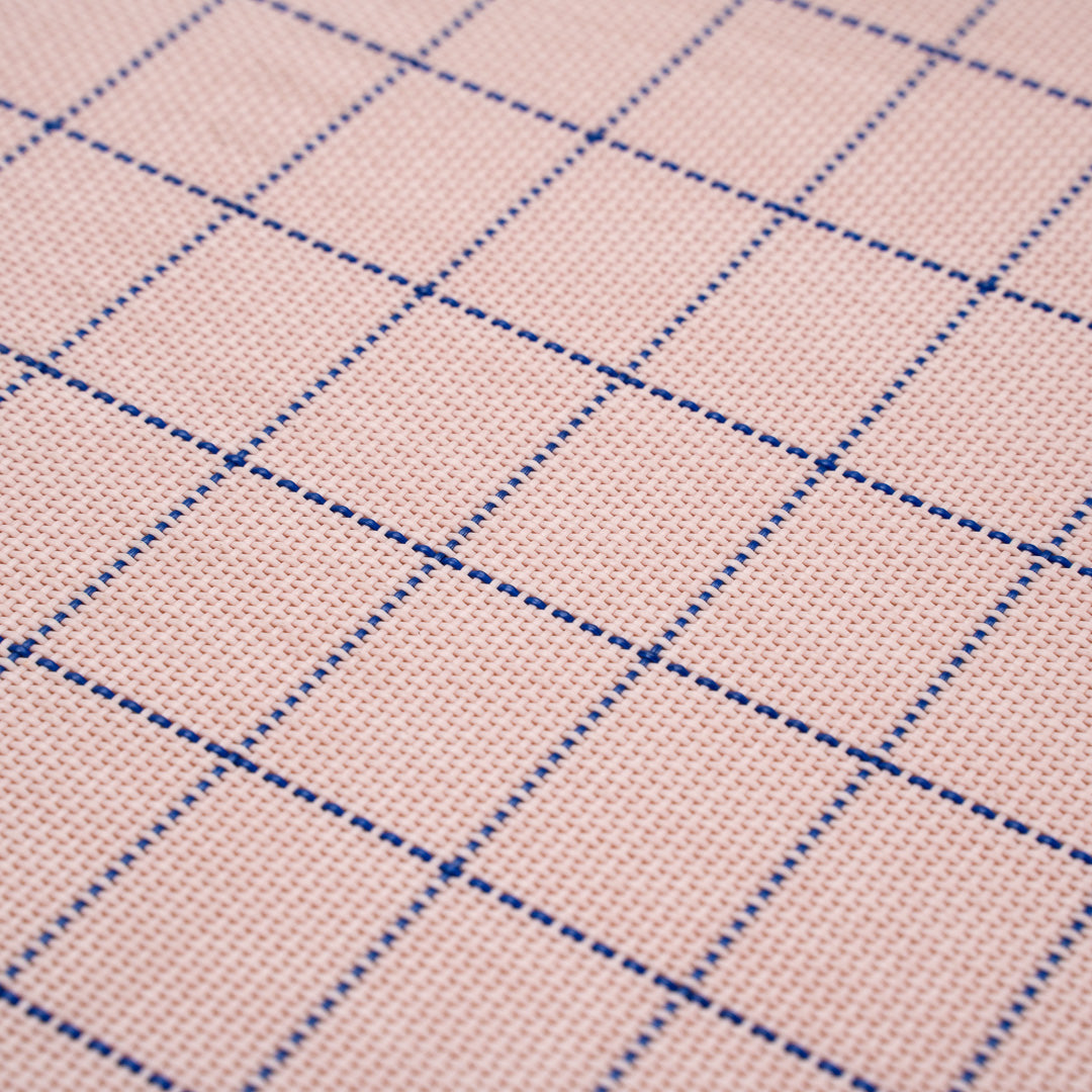 Imperial Rectangle Pink Vinyl Woven Placemat - 16" x 12" - 6 count box