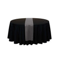 Table Tek Dark Gray Satin Table Runner - 12" x 108" - 1 count box