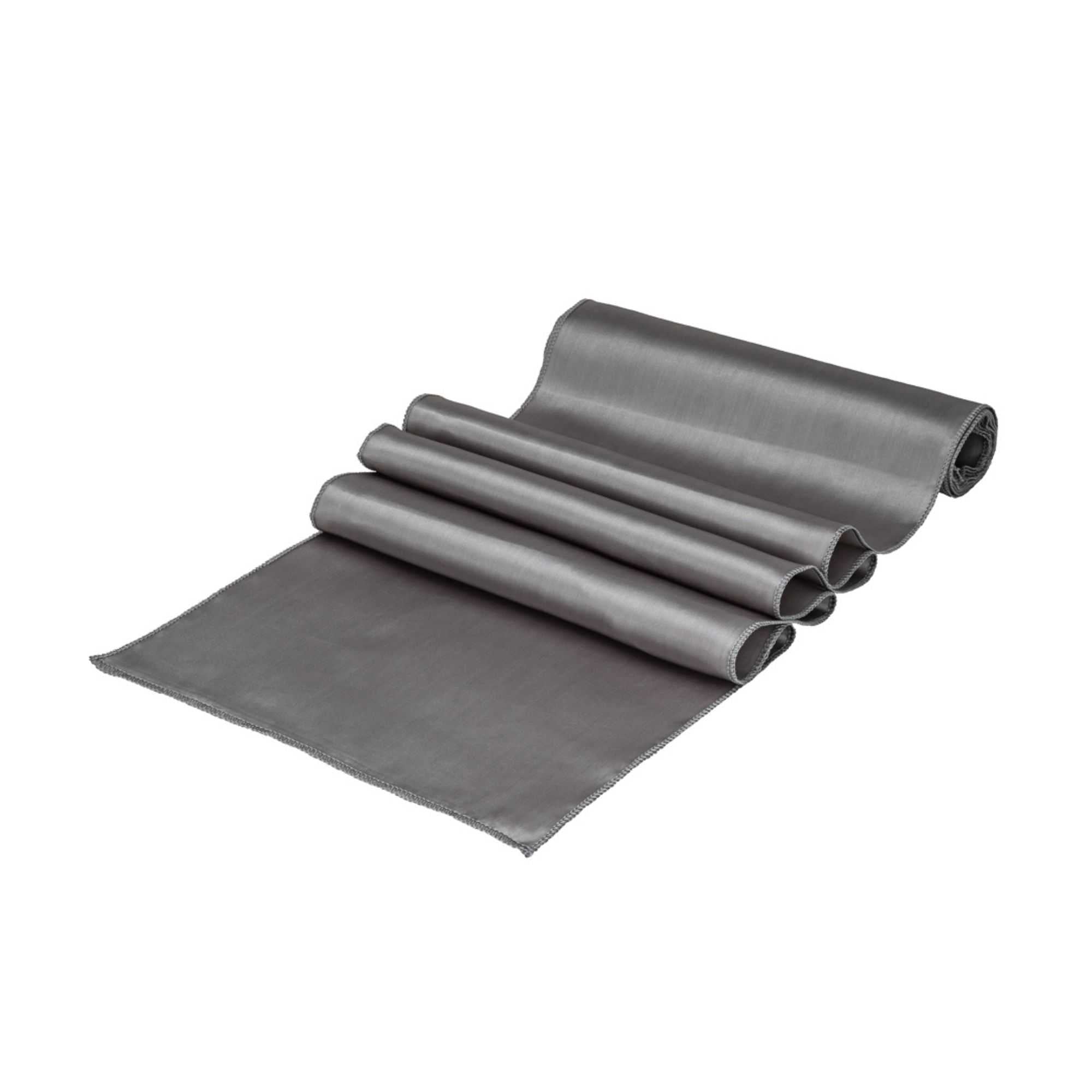 Table Tek Dark Gray Satin Table Runner - 12" x 108" - 10 count box