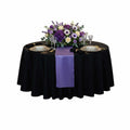 Table Tek Lavender Purple Satin Table Runner - 12" x 108" - 1 count box