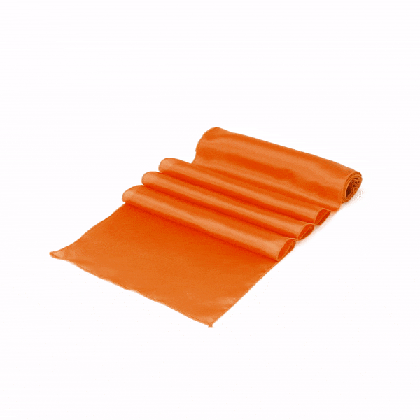 Table Tek Tangerine Orange Satin Table Runner - 12" x 108" - 10 count box
