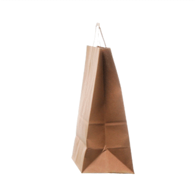 Bag Tek Kraft Paper Retail Bag - with Handles - 12" x 7" x 17" - 20 count box