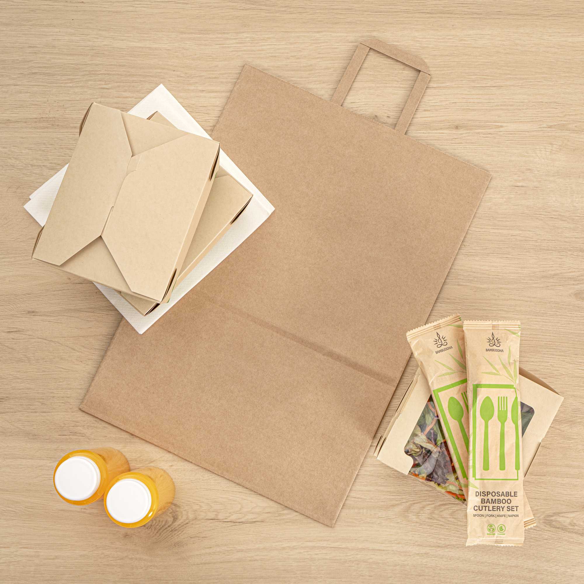 Bag Tek Kraft Paper Retail Bag - with Handles - 12" x 7" x 17" - 100 count box