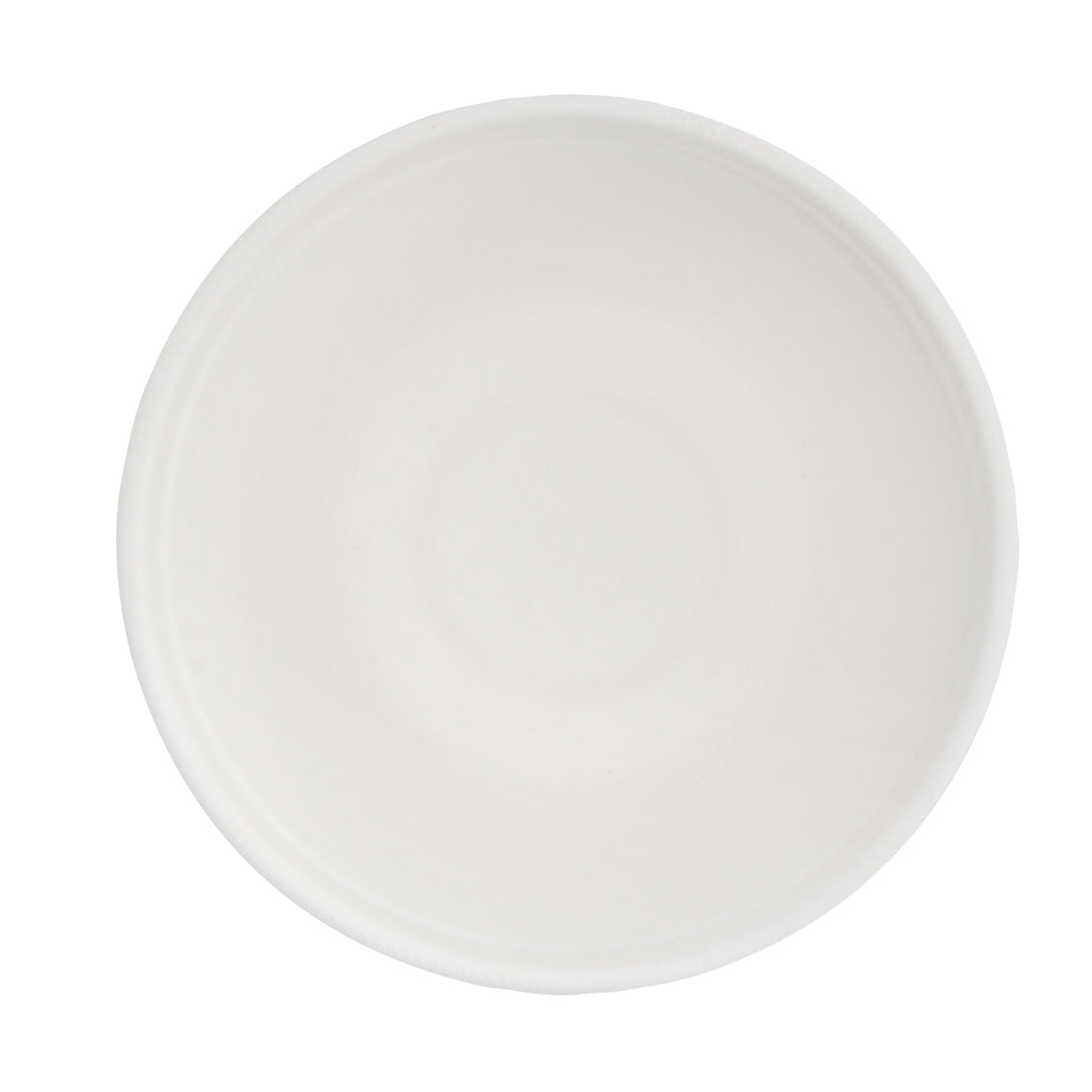 Pulp Tek 5 oz Round White Sugarcane / Bagasse Cup - 3" x 3" x 2" - 100 count box