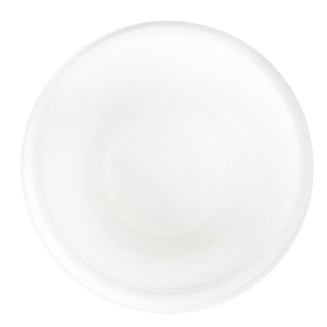 Pulp Tek 2 oz Round White Bagasse Take Out Portion Cup - 2 1/2" x 2 1/2" x 1 1/2" - 2000 count box