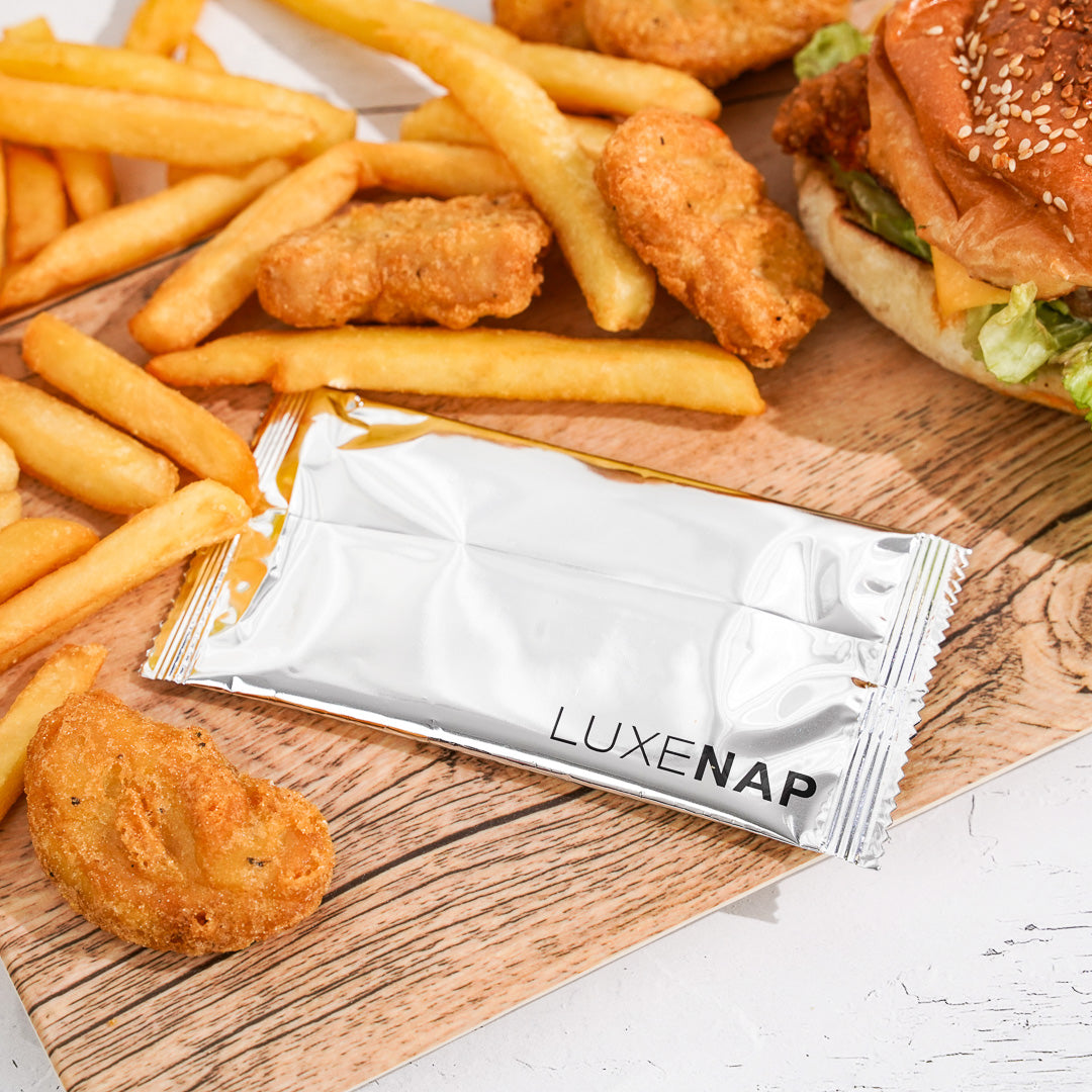 Luxenap White Moist Towelette - Aloe-Scented, Alcohol Free - 5 1/4" x 2 1/2" - 100 count box