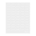 Label Tek Plastic Pineapple Label - Clear with White Font, Water-Resistant - 2" x 1" - 100 count box
