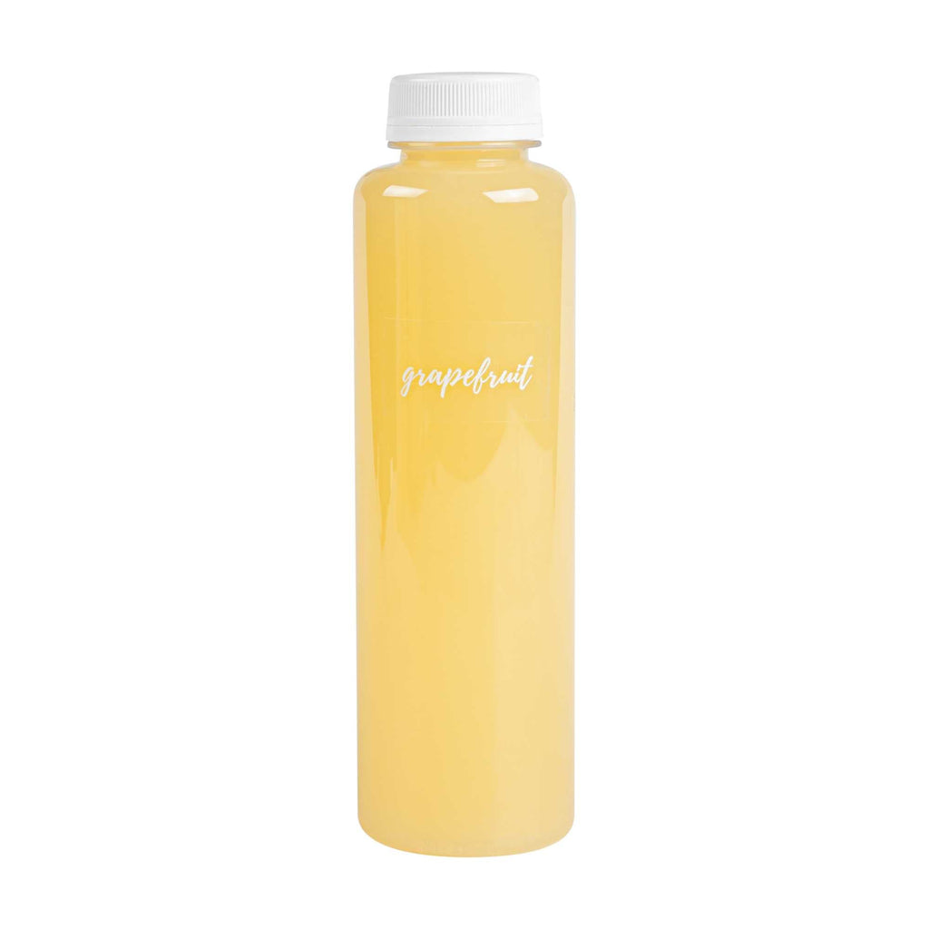 Label Tek Plastic Grapefruit Label - Clear with White Font, Water-Resistant - 2" x 1" - 100 count box